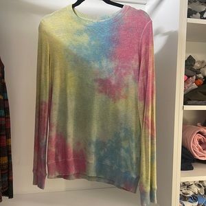 maplesage tie-dye sweater